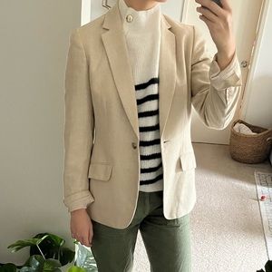 Beige/Cream Linen Blazer